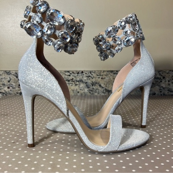 True Religion Metallic Rhinestone Heels - Picture 6 of 6